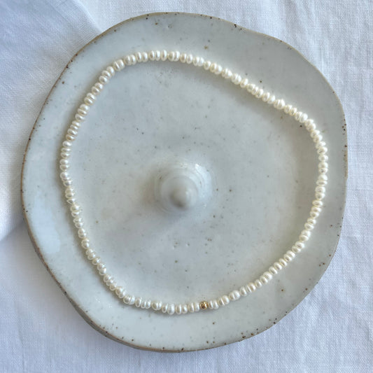 Fresh Water Tiny Pearl Beaded Anklet