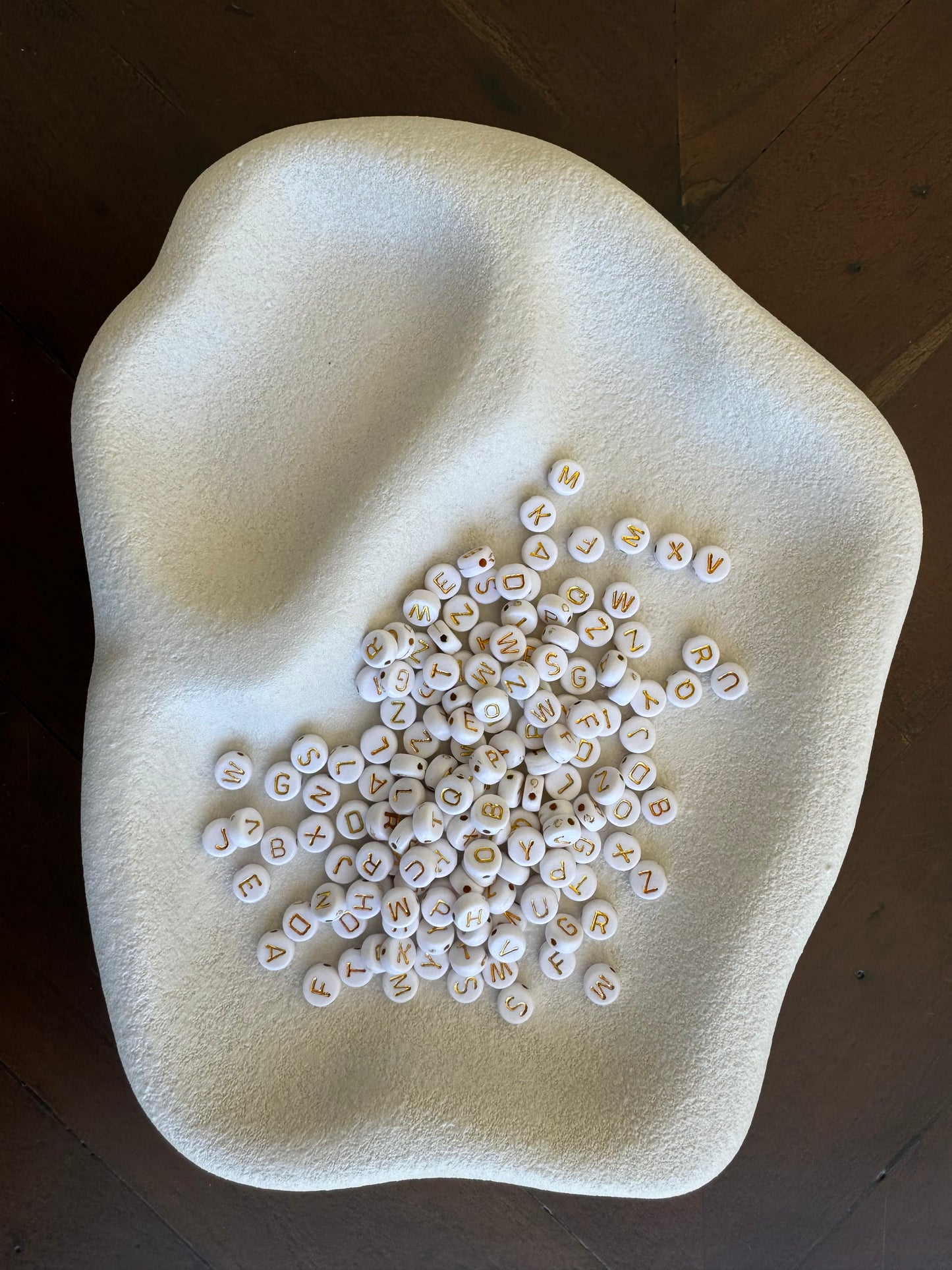 Alphabet Gold Letter Beads