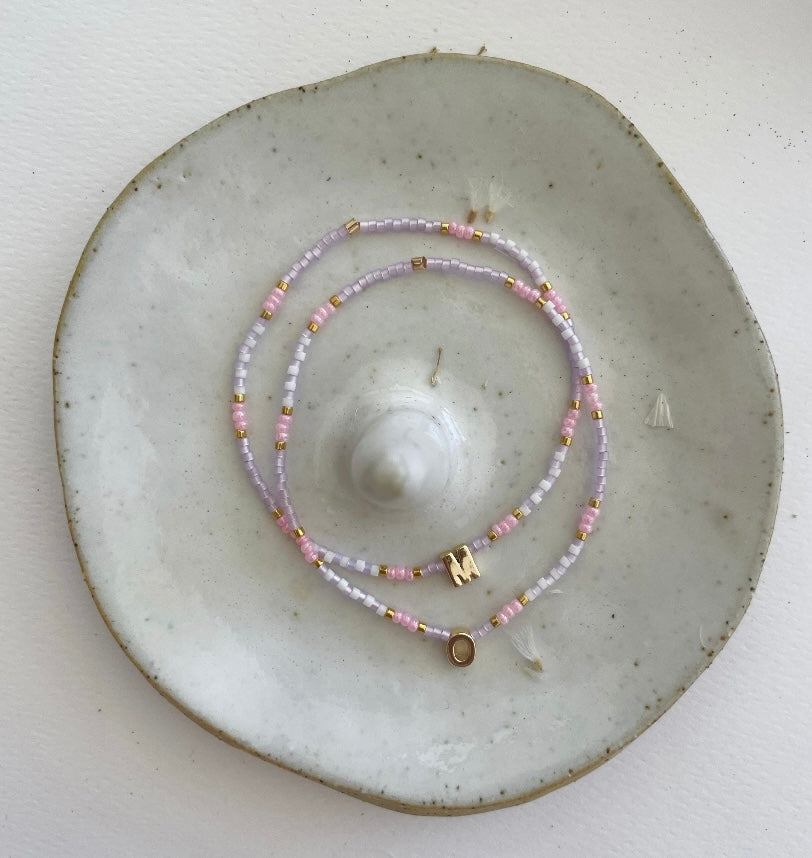 Love Letters Pastels Beaded Bracelet N-Z