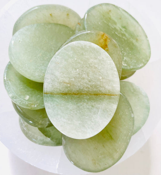 Green Aventurine Worry Stone Crystal-Gypsytear