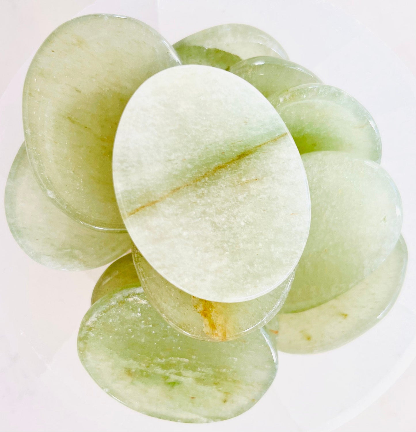 Green Aventurine Worry Stone Crystal-Gypsytear