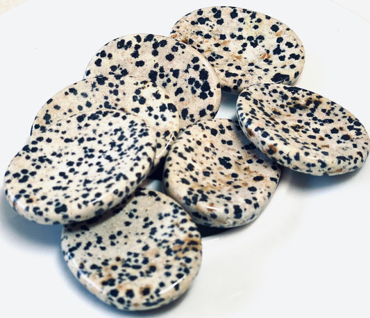 Dalmatian Jasper Worry Stone Crystal-Gypsytear