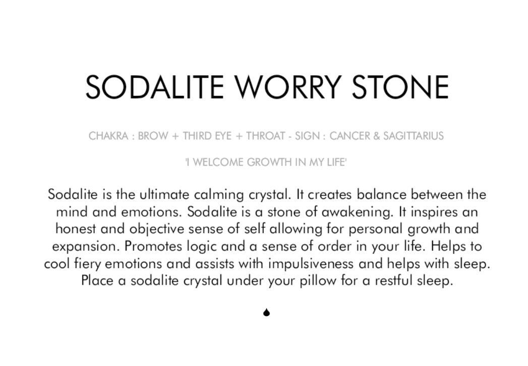 Sodalite Worry Stone Crystal-Gypsytear