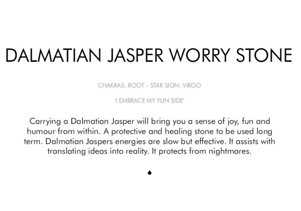 Dalmatian Jasper Worry Stone Crystal-Gypsytear