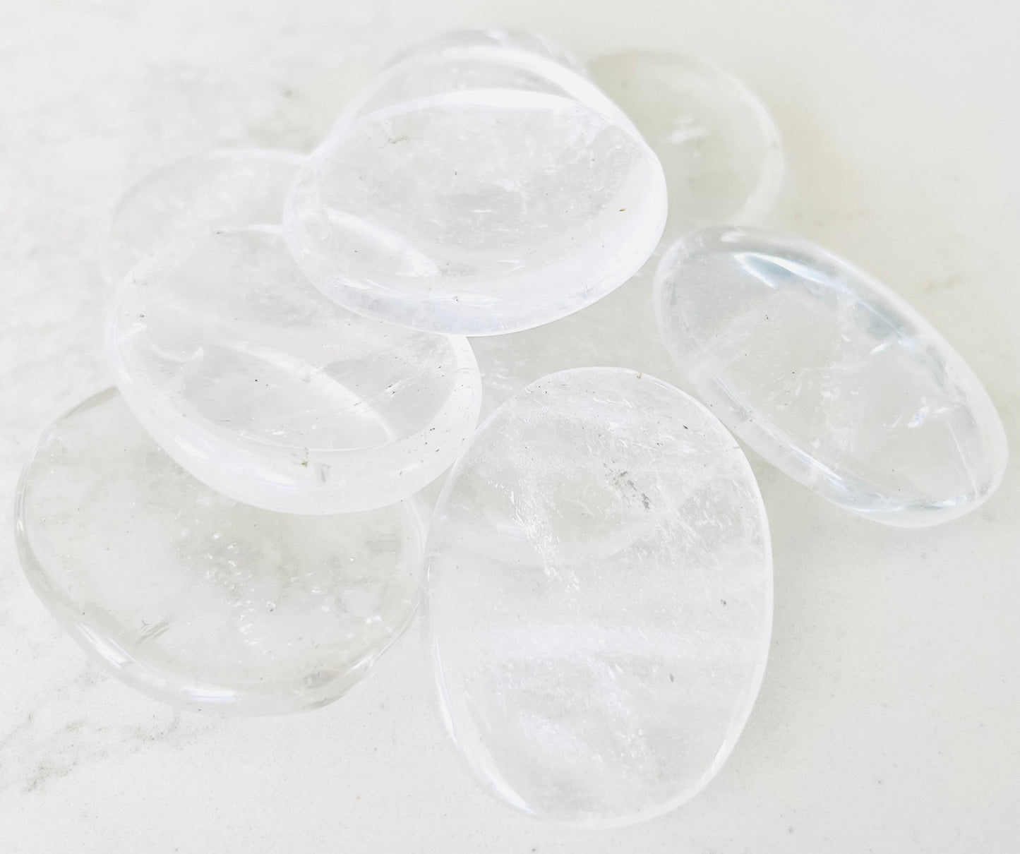 Clear Quartz Worry Stone Crystal-Gypsytear