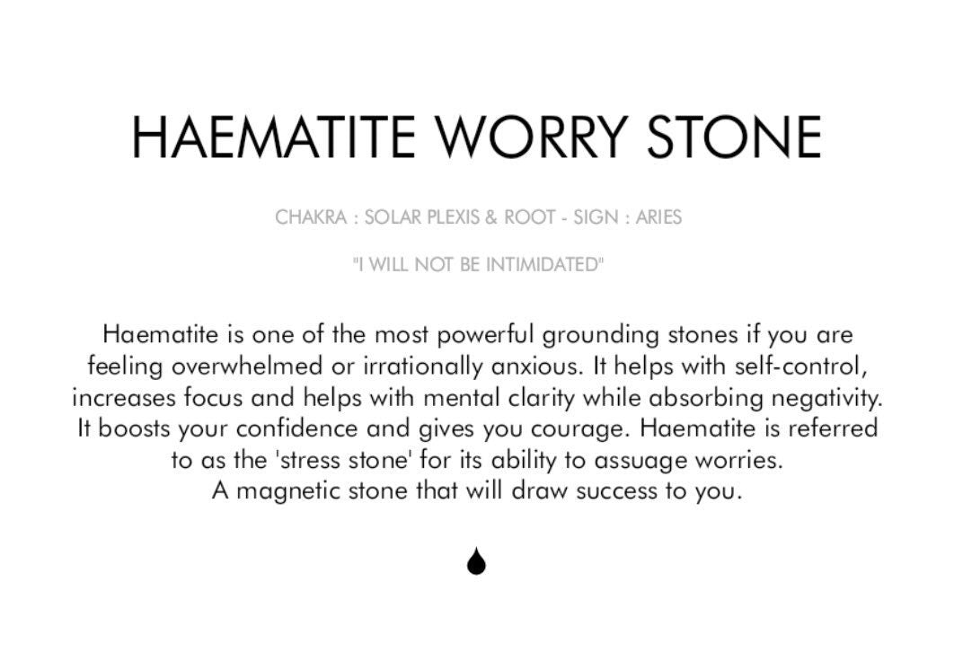 Haematite Worry Stone Crystal-Gypsytear