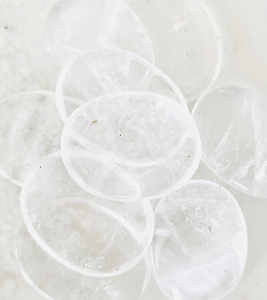Clear Quartz Worry Stone Crystal-Gypsytear