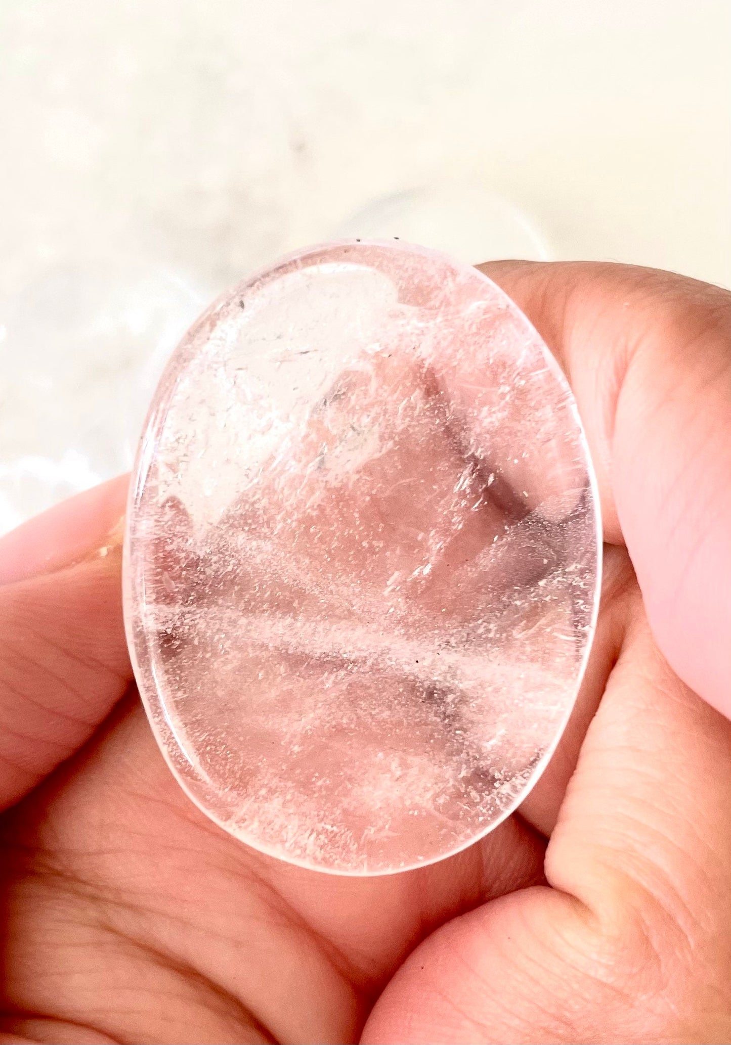 Clear Quartz Worry Stone Crystal-Gypsytear