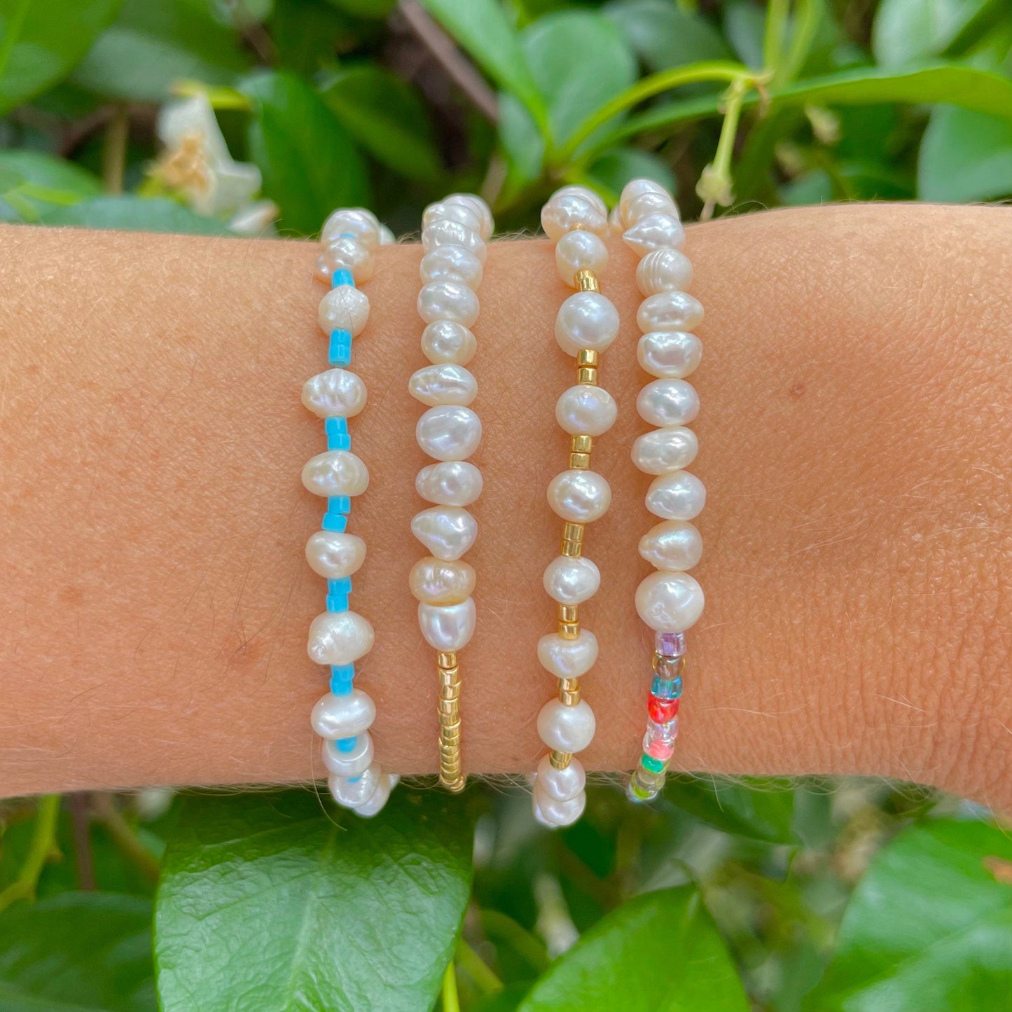 Mini Pearlies Beaded Bracelet-Gypsytear