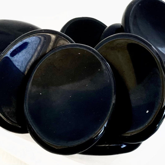 Black Obsidian Worry Stone Crystal-Gypsytear