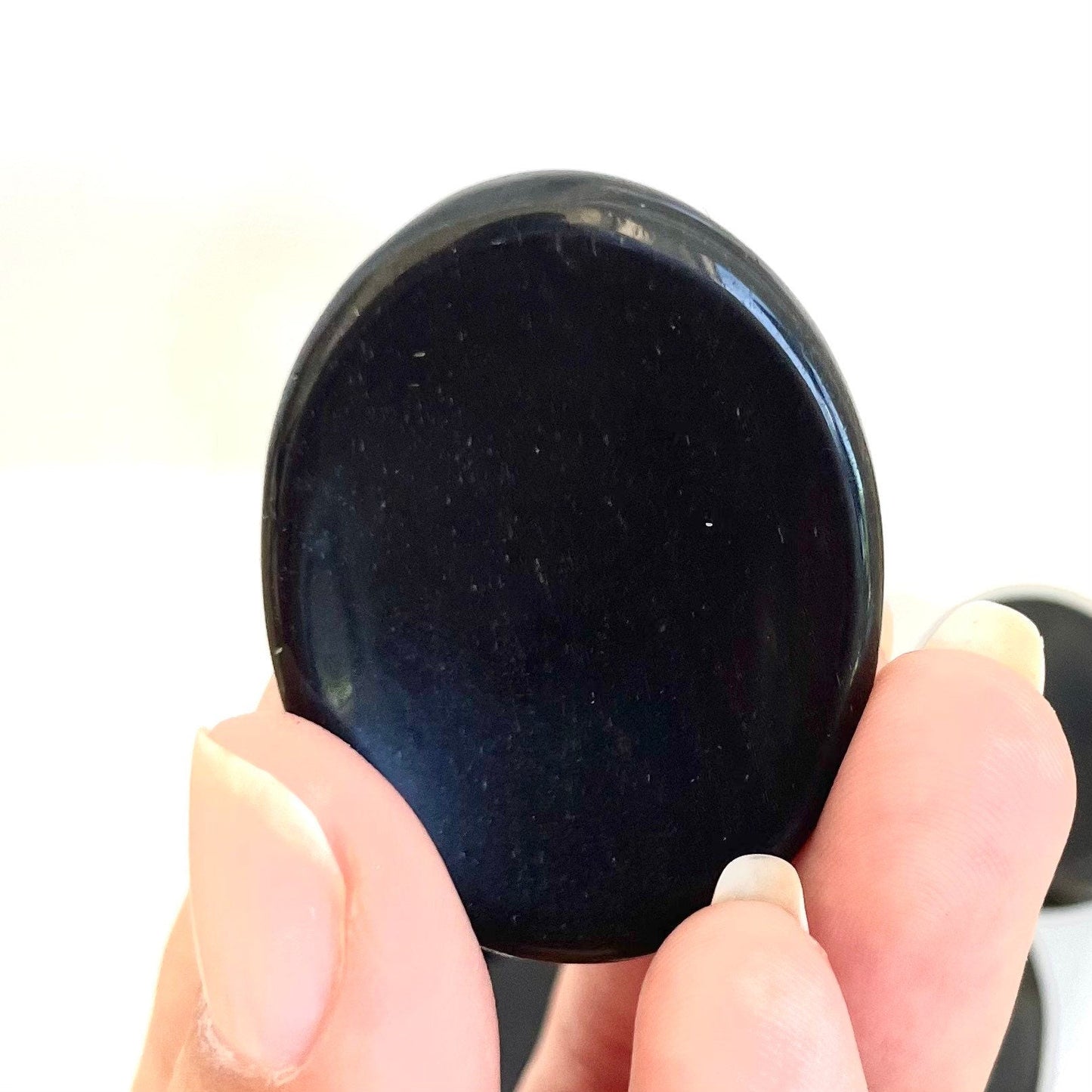 Black Obsidian Worry Stone Crystal-Gypsytear