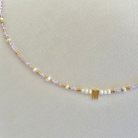 Love Letters Pearl Beaded Necklace A-M-Gypsytear
