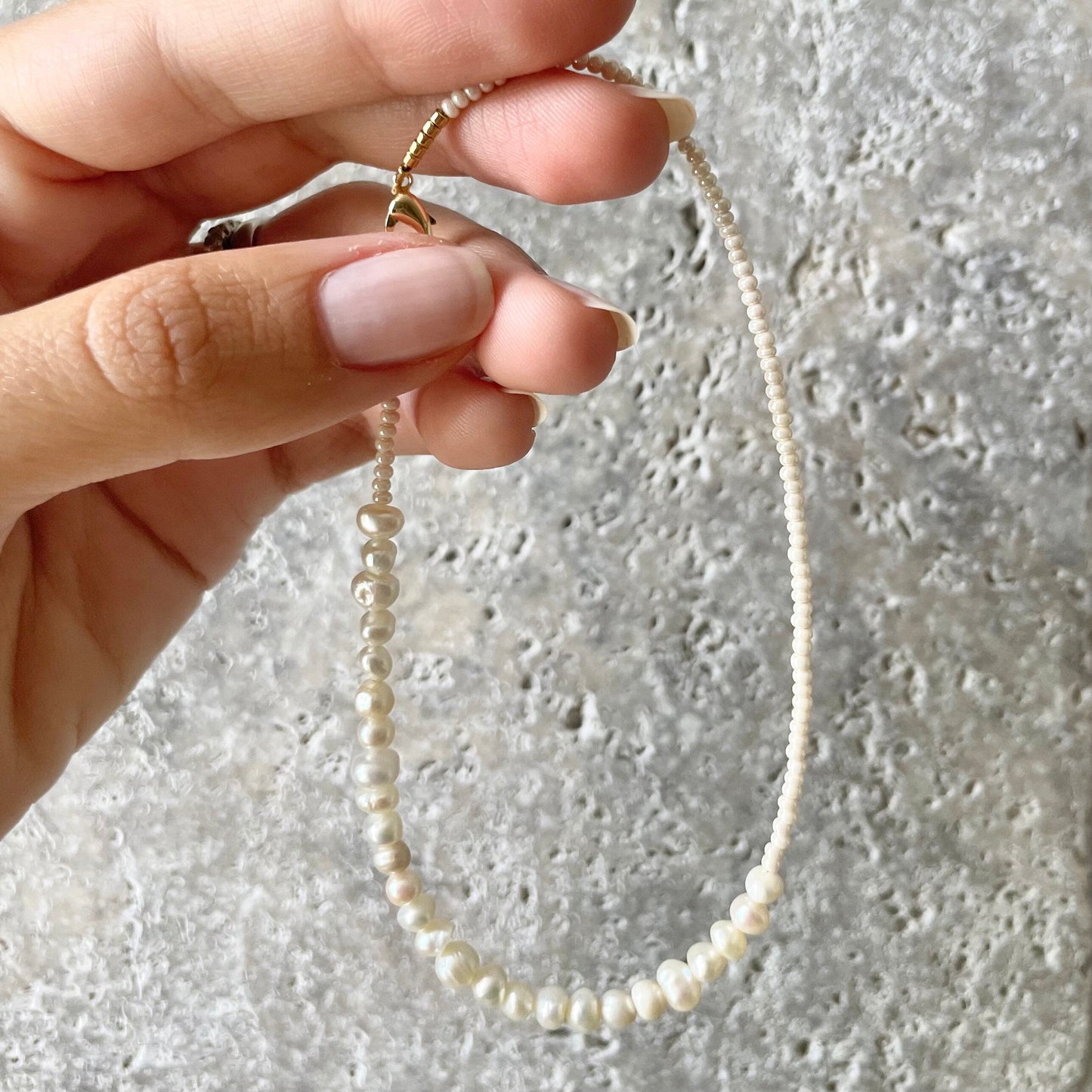 Fresh Water Pearl Beaded Anklet-Gypsytear