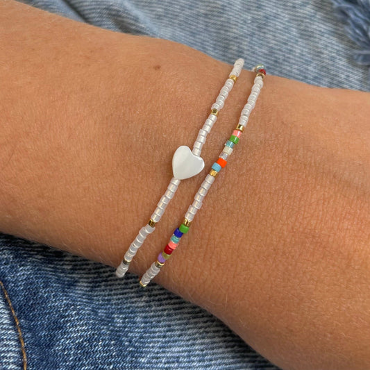 Fiesta Hearts Beaded Bracelets Pack-Gypsytear