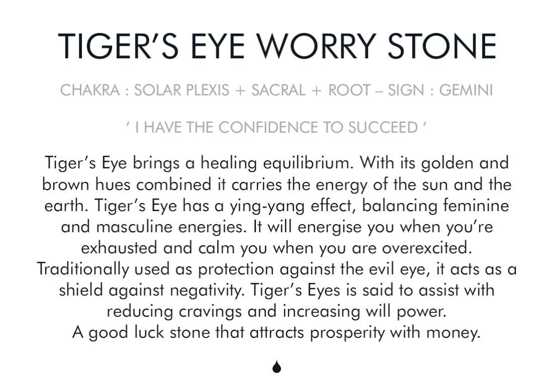 Tiger’s Eye Worry Stone Crystal-Gypsytear