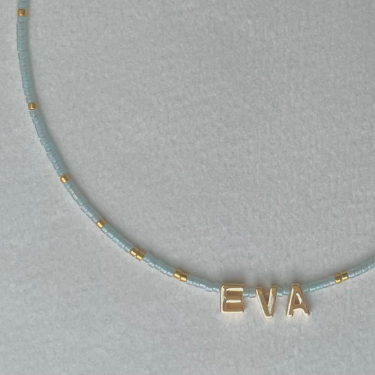 Personalised Love Letter Beaded Necklace-Gypsytear
