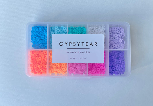 Urbane Bead Kit Polymer Clay Disc Beads-Gypsytear