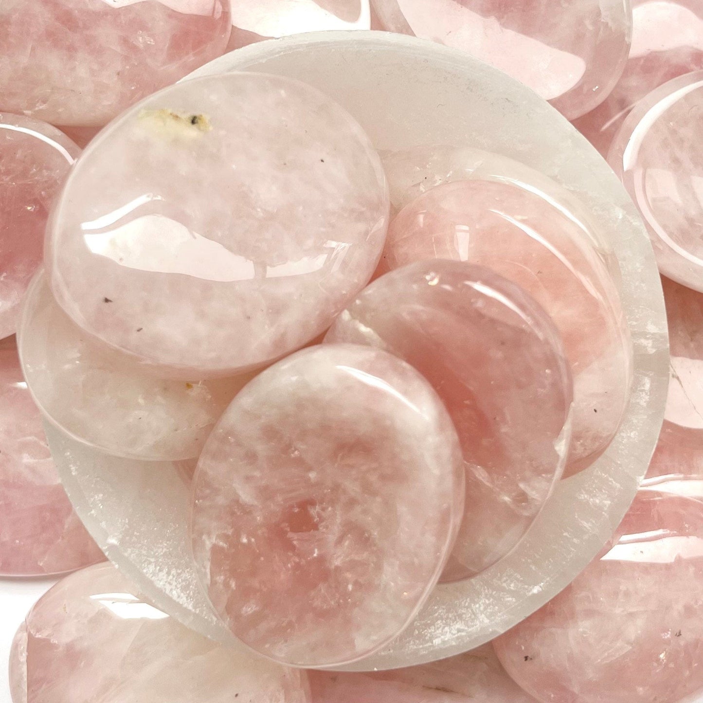 Rose Quartz Worry Stone Crystal-Gypsytear