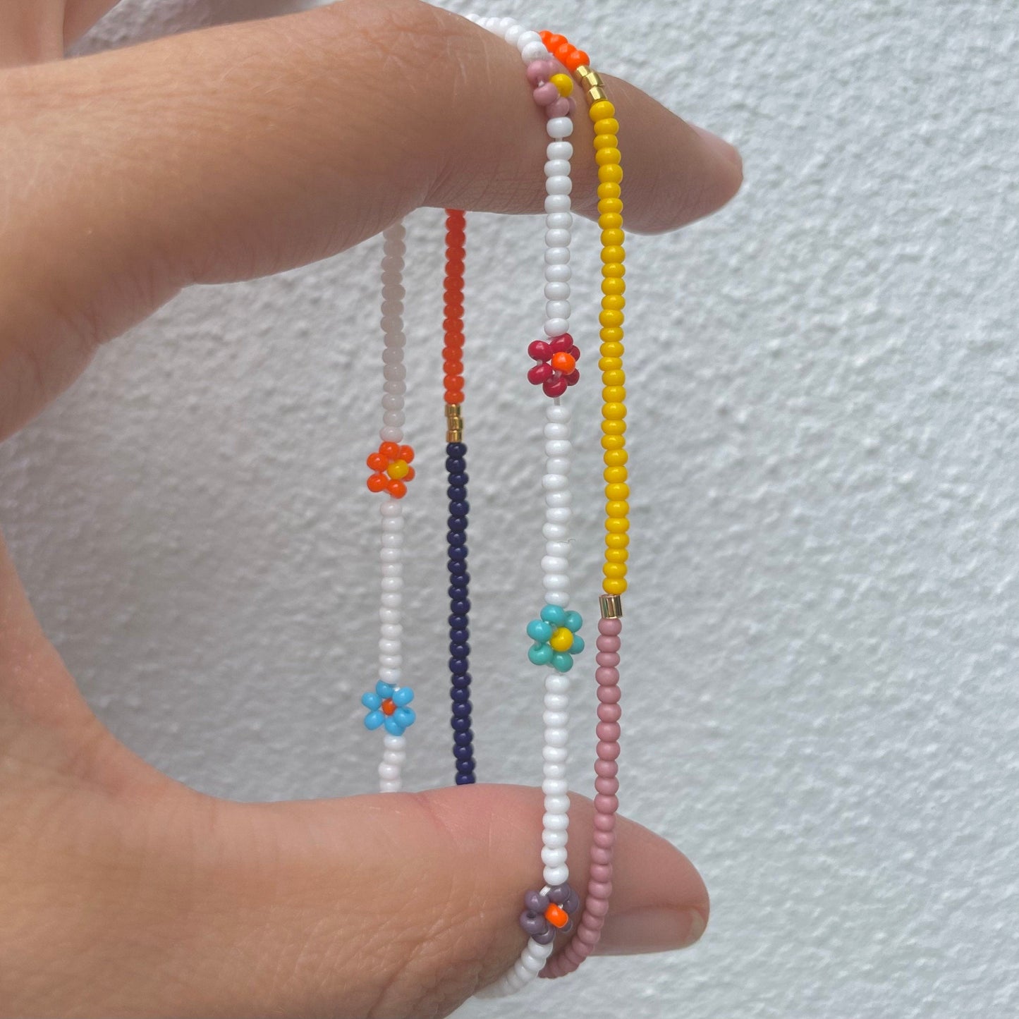 Daisy Chain Beaded Bracelets Pack-Gypsytear