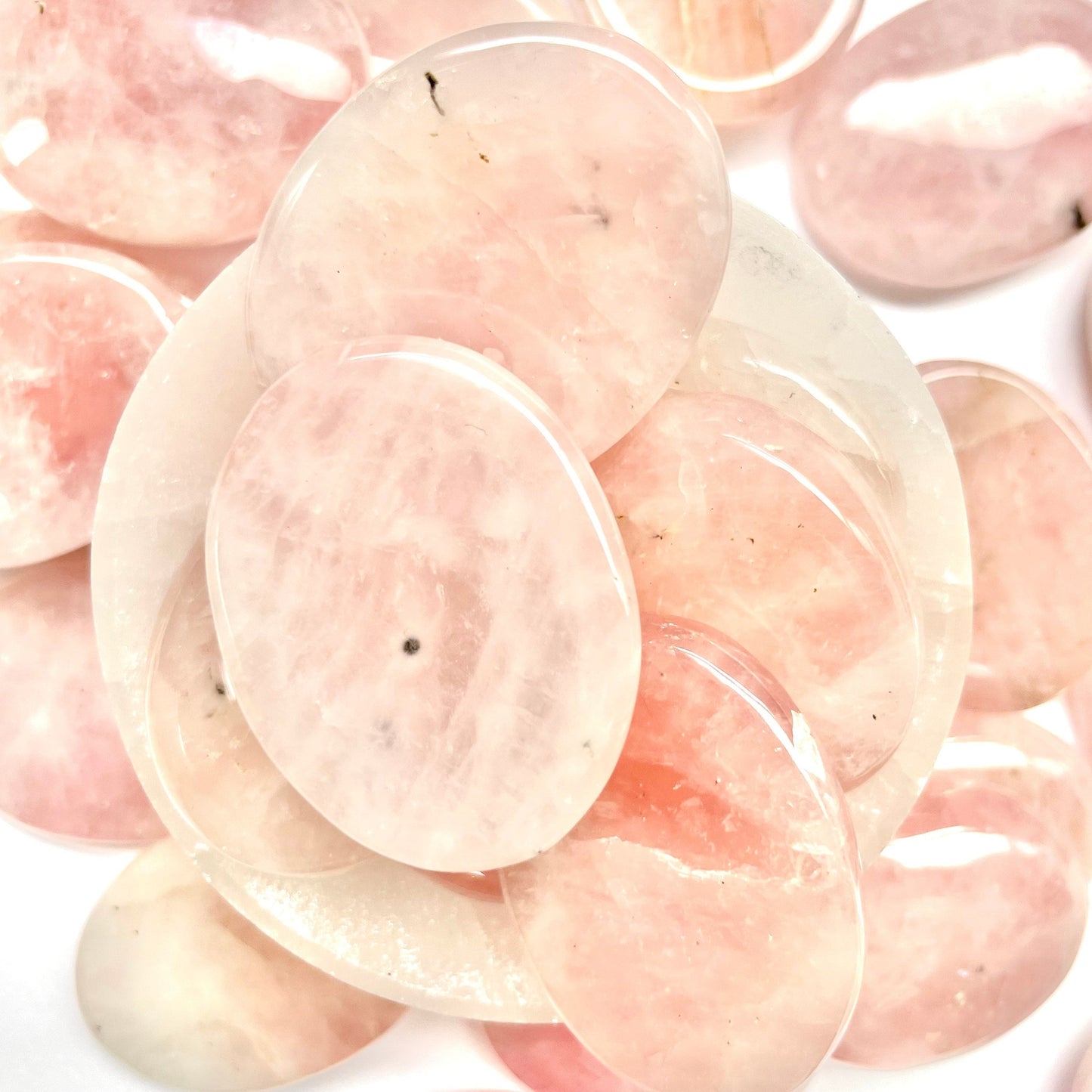 Rose Quartz Worry Stone Crystal-Gypsytear