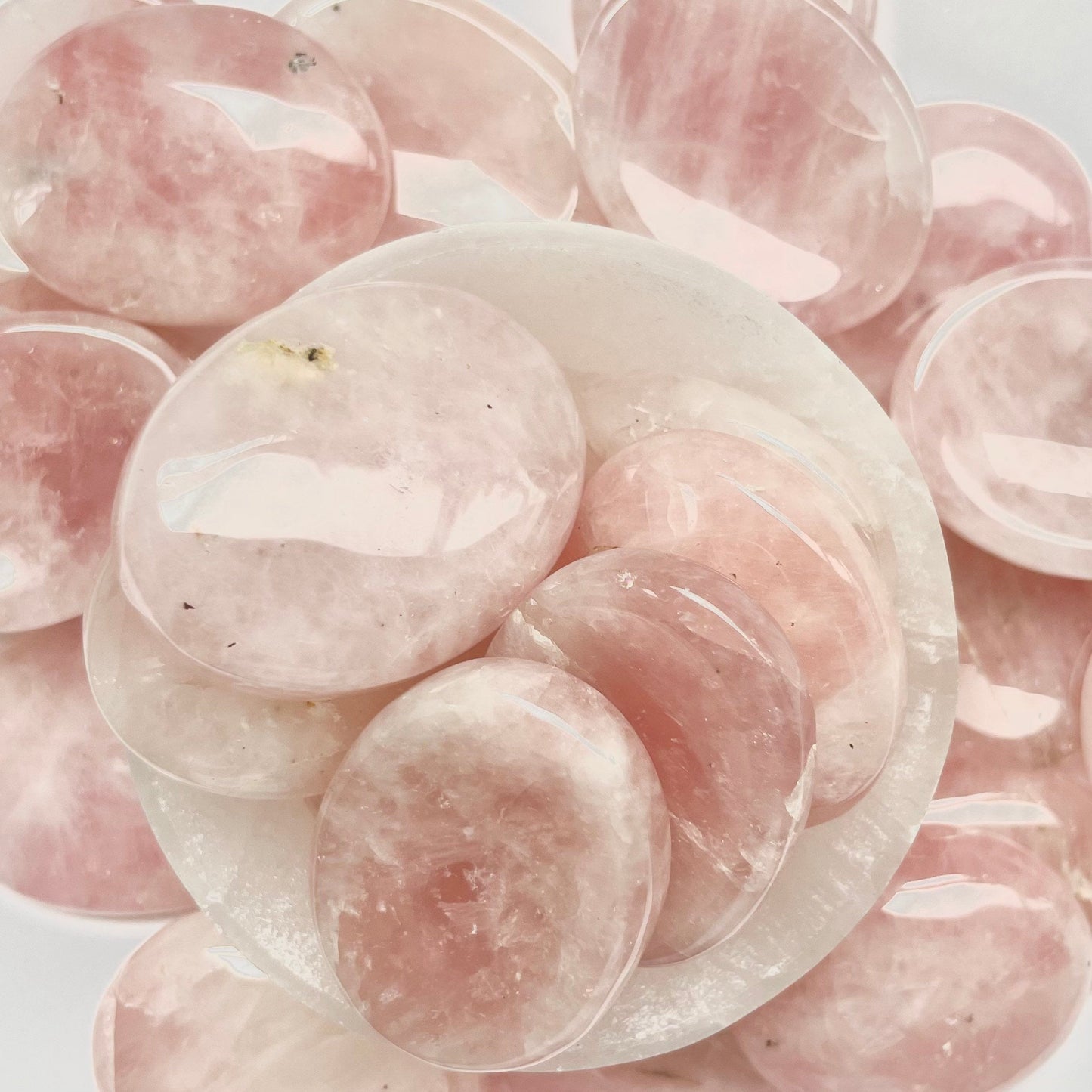 Rose Quartz Worry Stone Crystal-Gypsytear