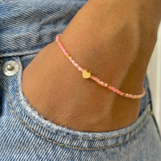 Love Hearts Beaded Bracelet