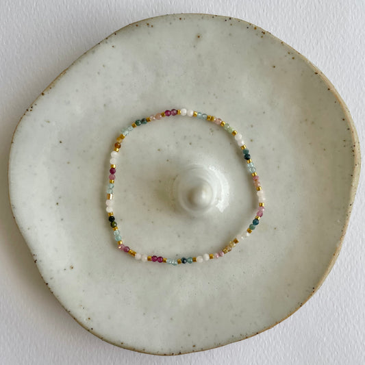 Lily Gemstone Beaded Bracelet