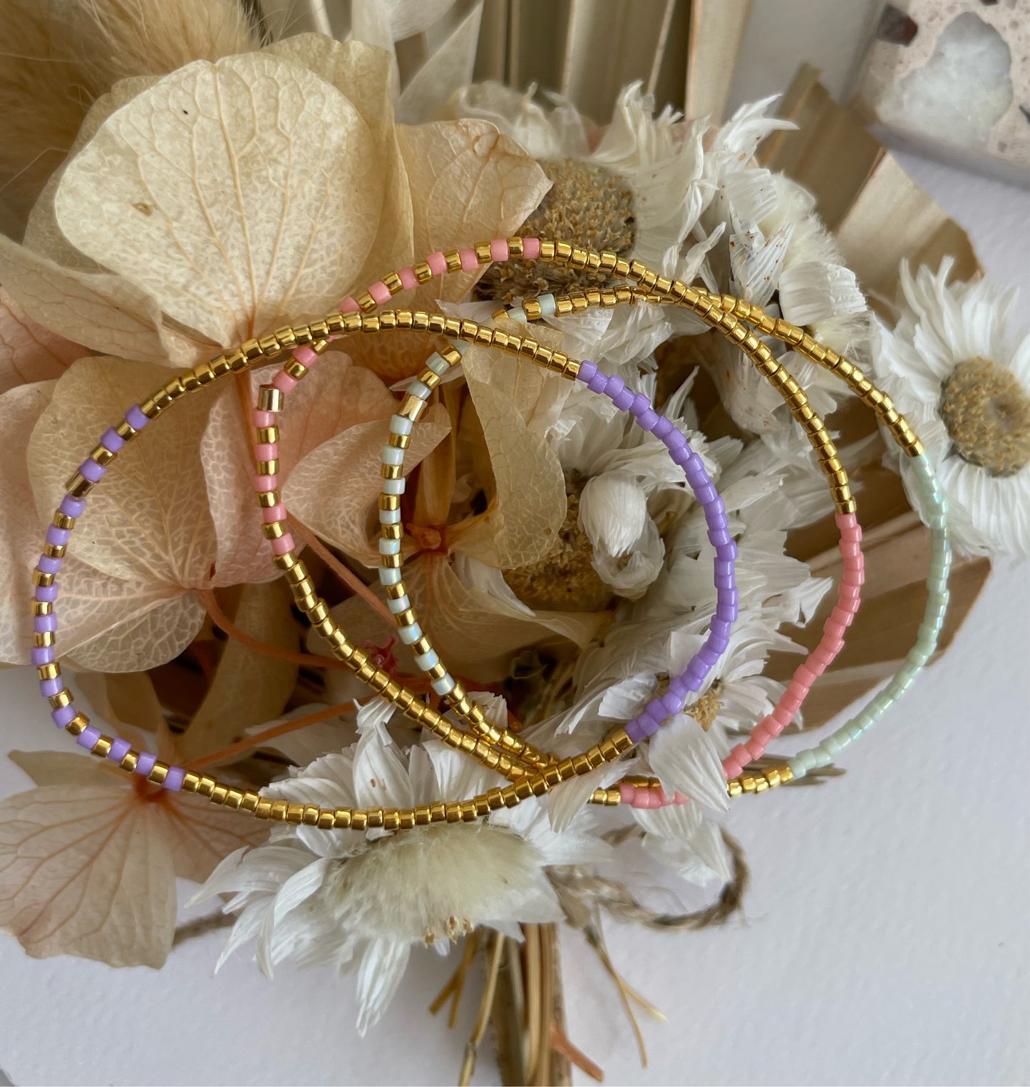 Goldies 24k Beaded Bracelet