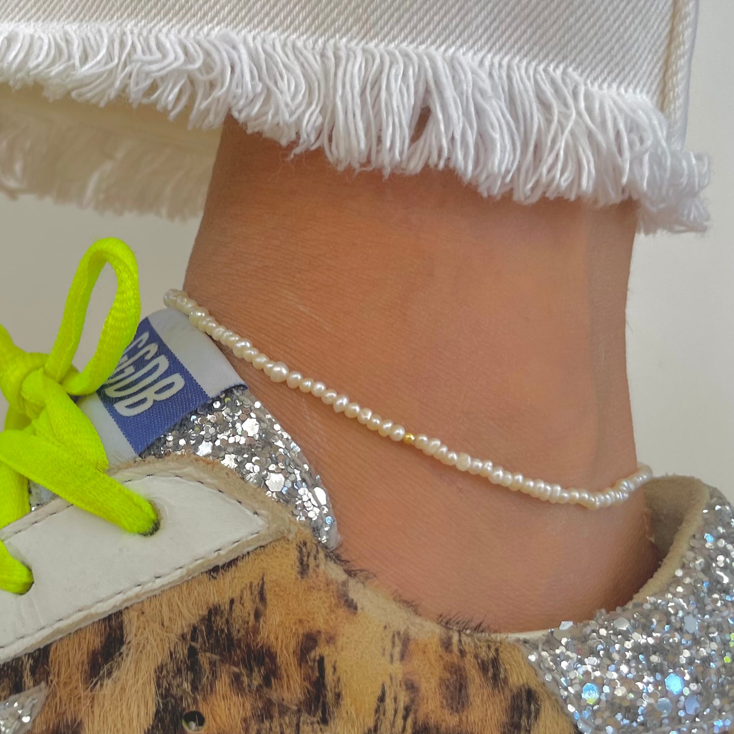 Fresh Water Tiny Pearl Beaded Anklet