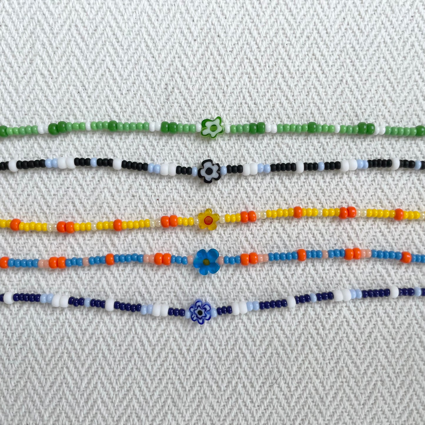 Zahra Flower Beaded Bracelets Pack