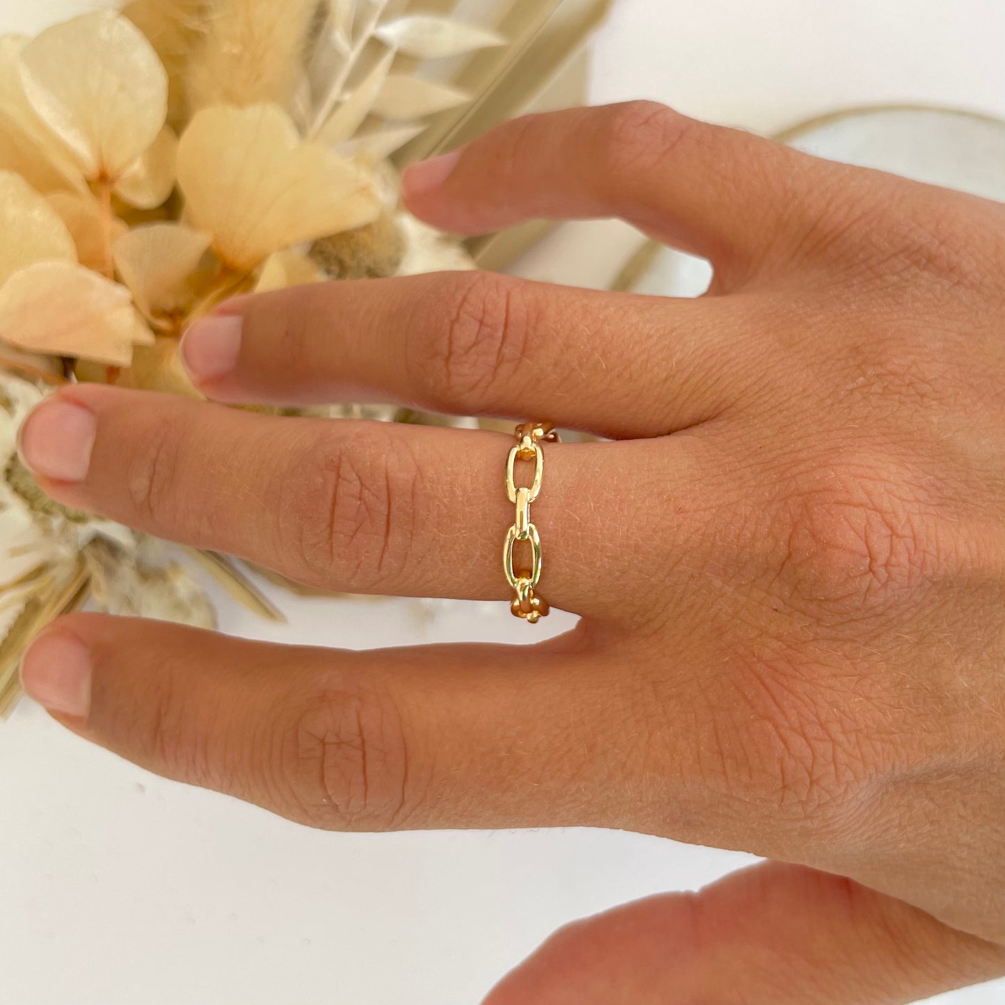 Luna Chain Adjustable Ring