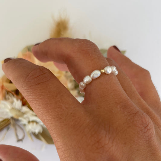 Ily Pearl Beaded Ring