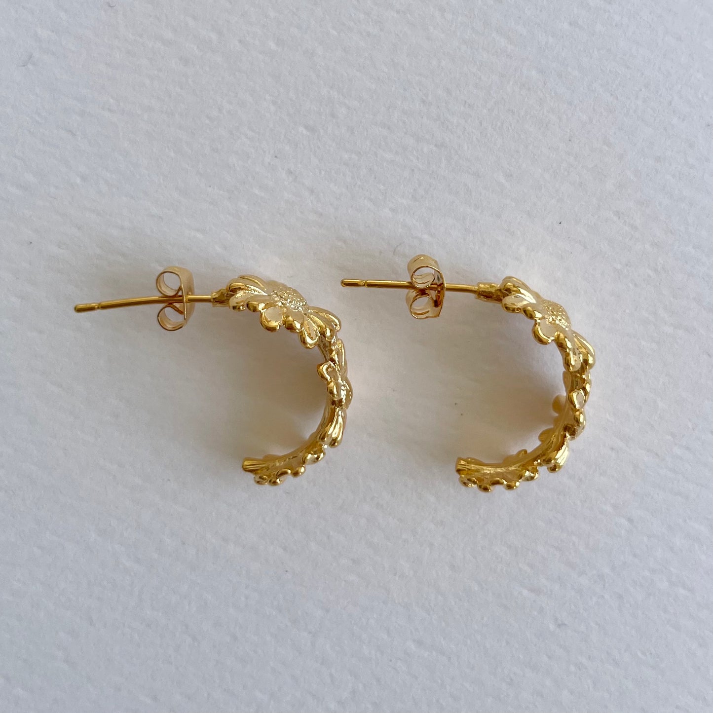 Selene Daisy Hoop Earrings