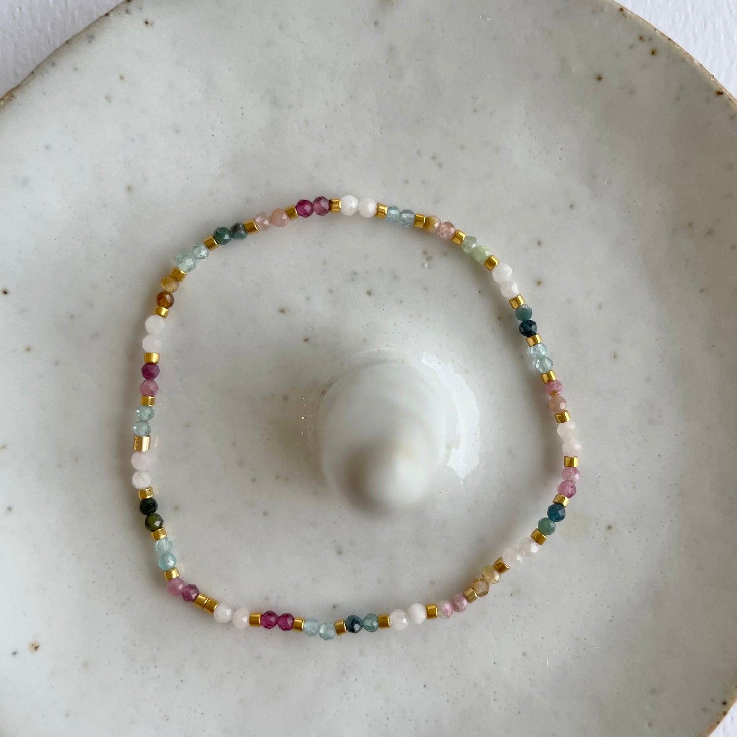 Lily Gemstone Beaded Bracelet