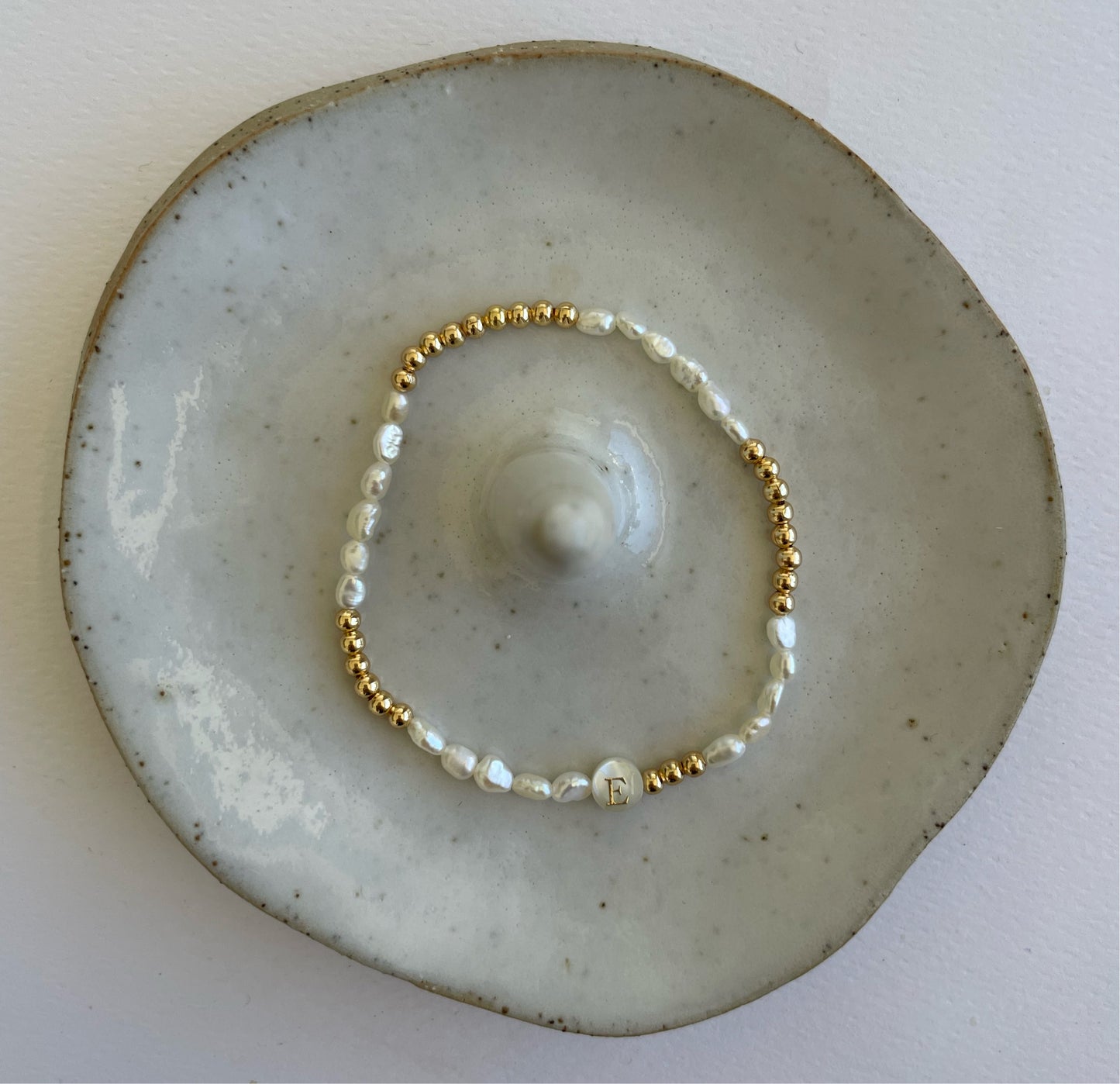 Aries Initial Beaded Bracelet A-M