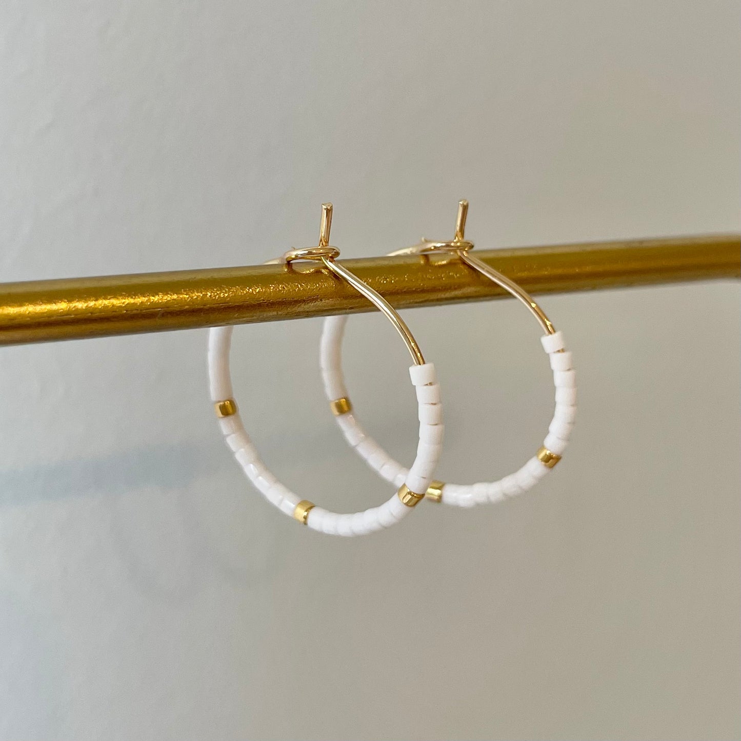 Beaded Hoop Earrings