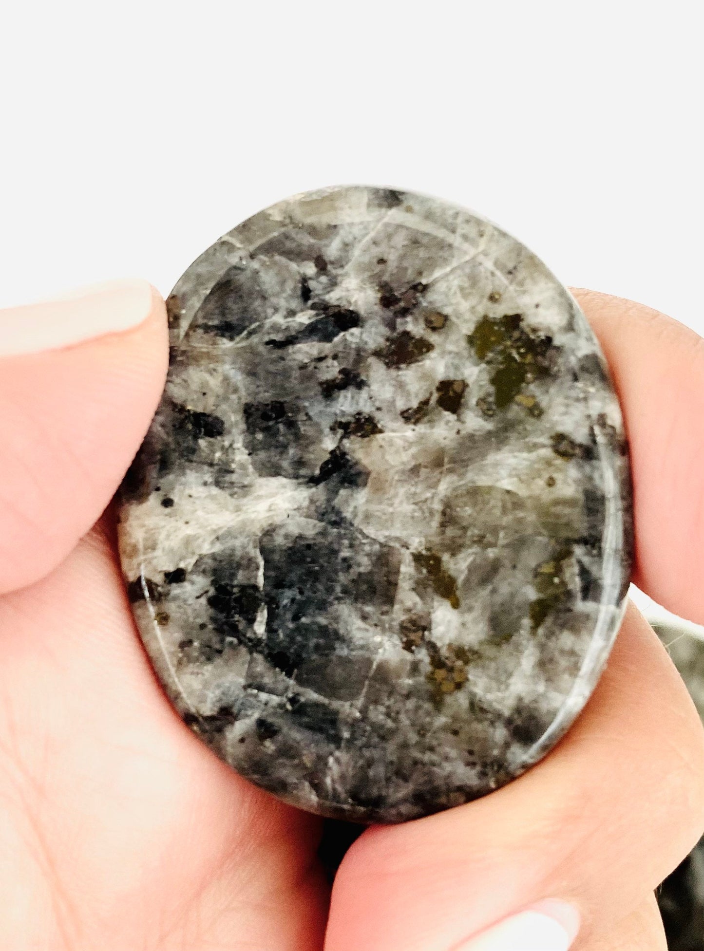 Larvikite Worry Stone Crystal-Gypsytear