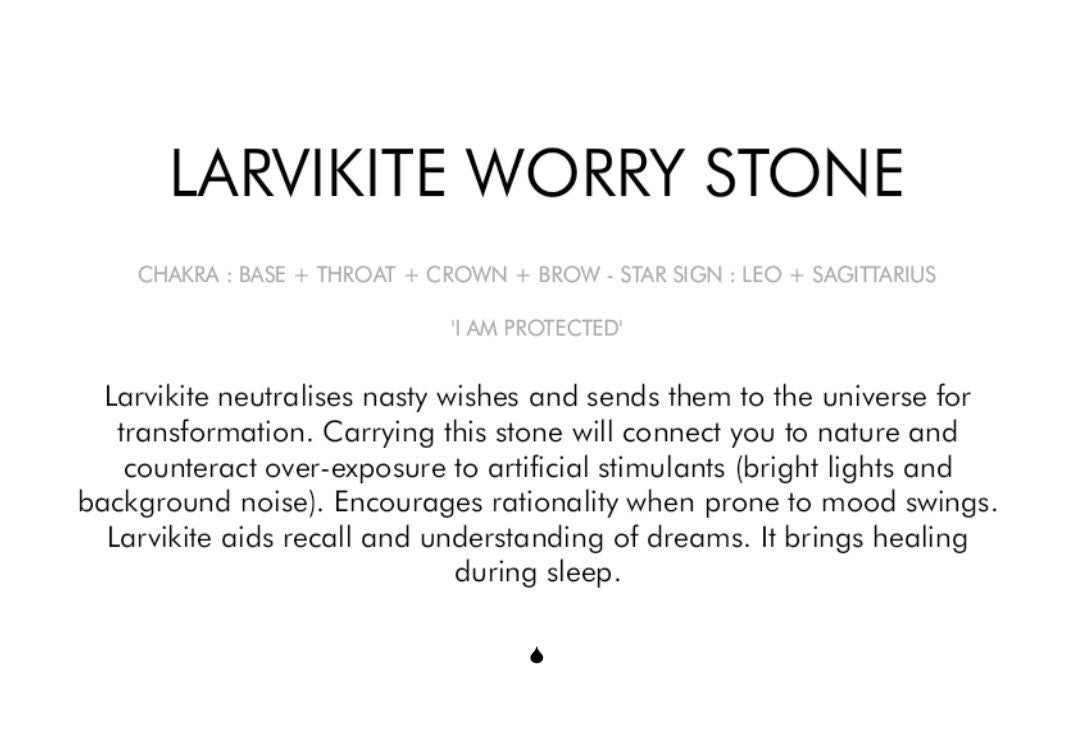 Larvikite Worry Stone Crystal-Gypsytear