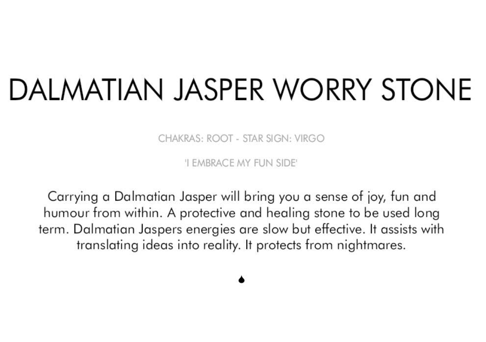 Dalmatian Jasper Worry Stone Crystal-Gypsytear