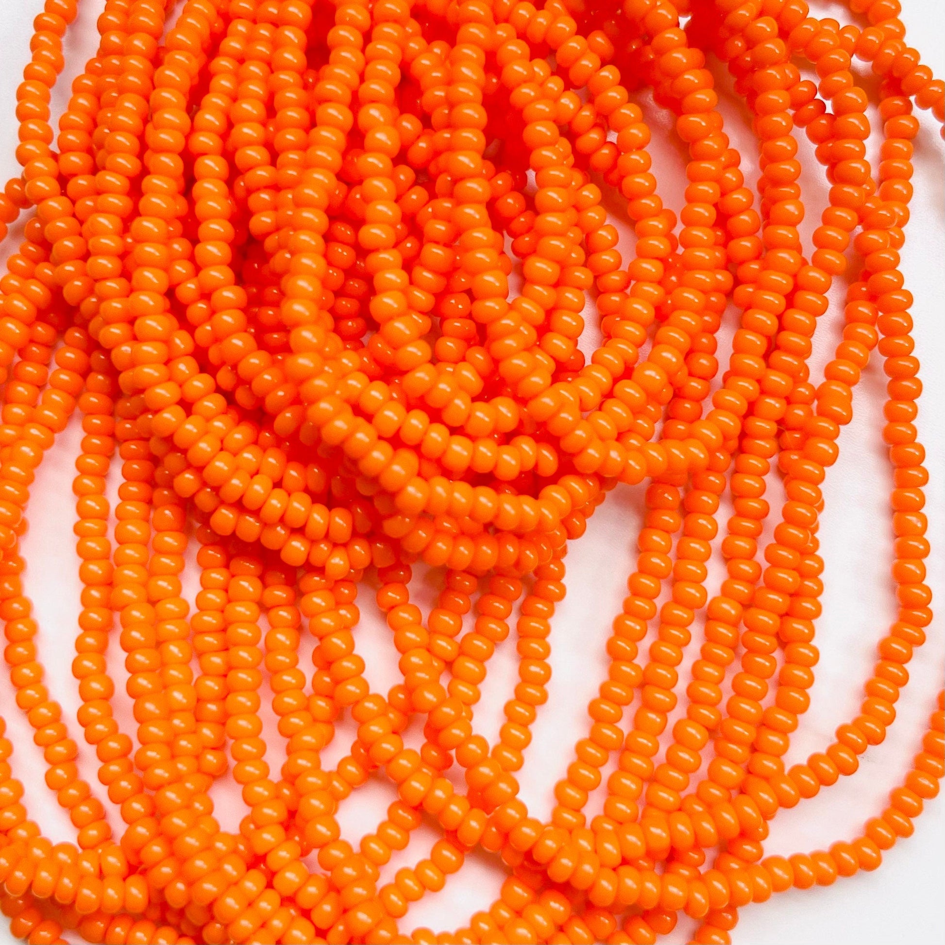 Czech Preciosa Glass Seed Beads - Orange + Yellow-Gypsytear