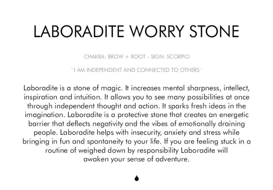Laboradite Worry Stone Crystal-Gypsytear