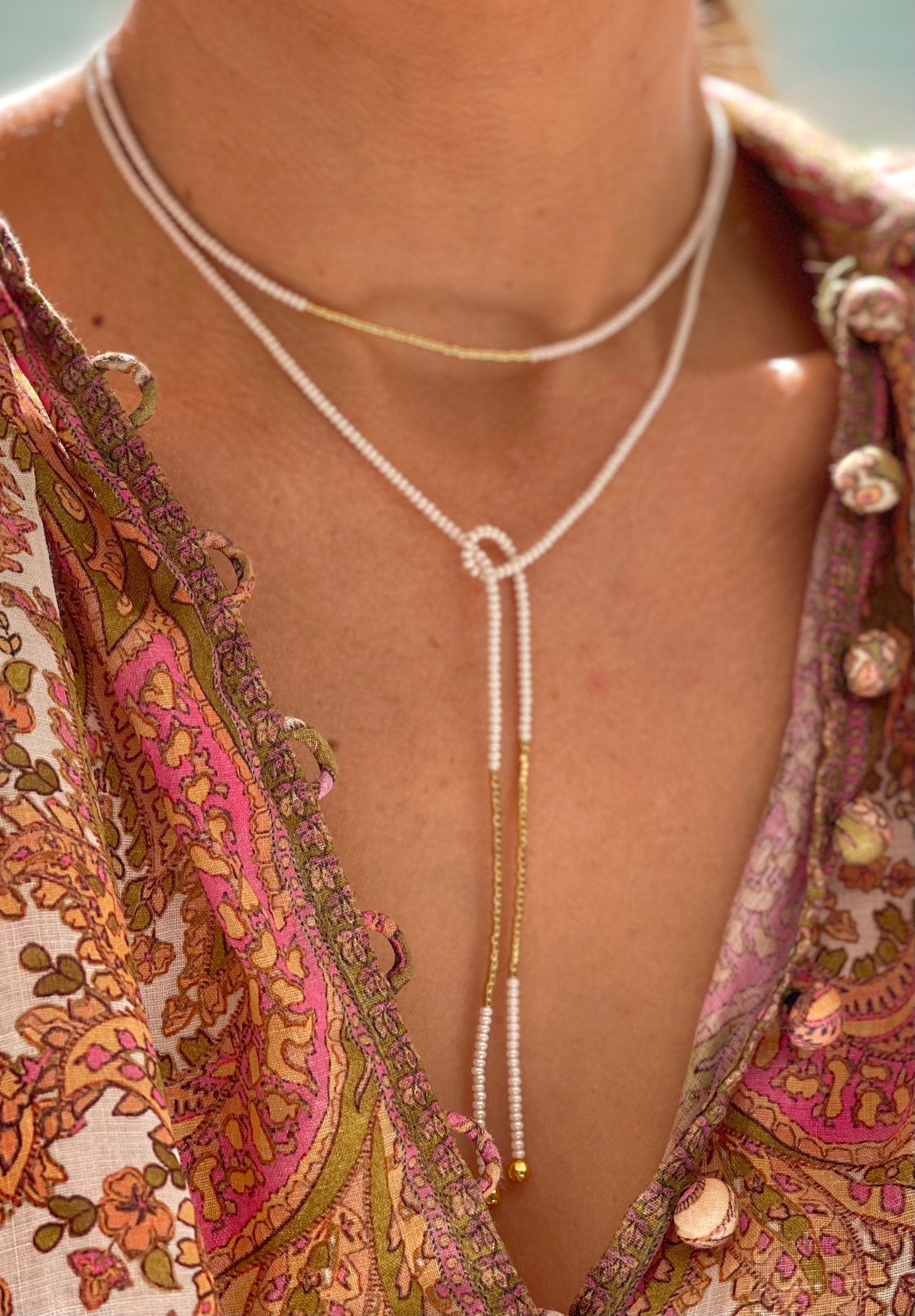 Beaded Wrap Necklace-Gypsytear