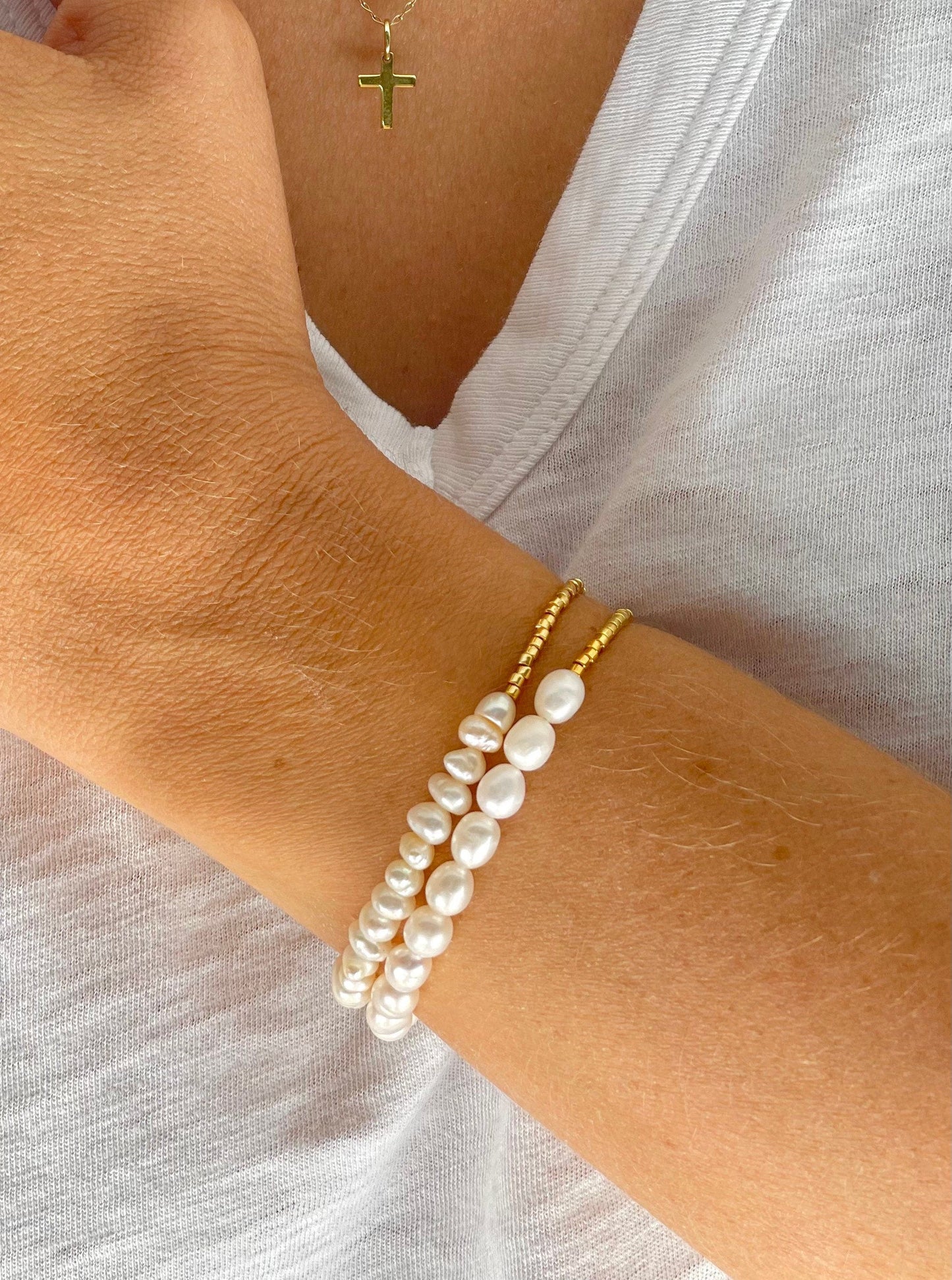 Mini Pearlies Beaded Bracelet-Gypsytear