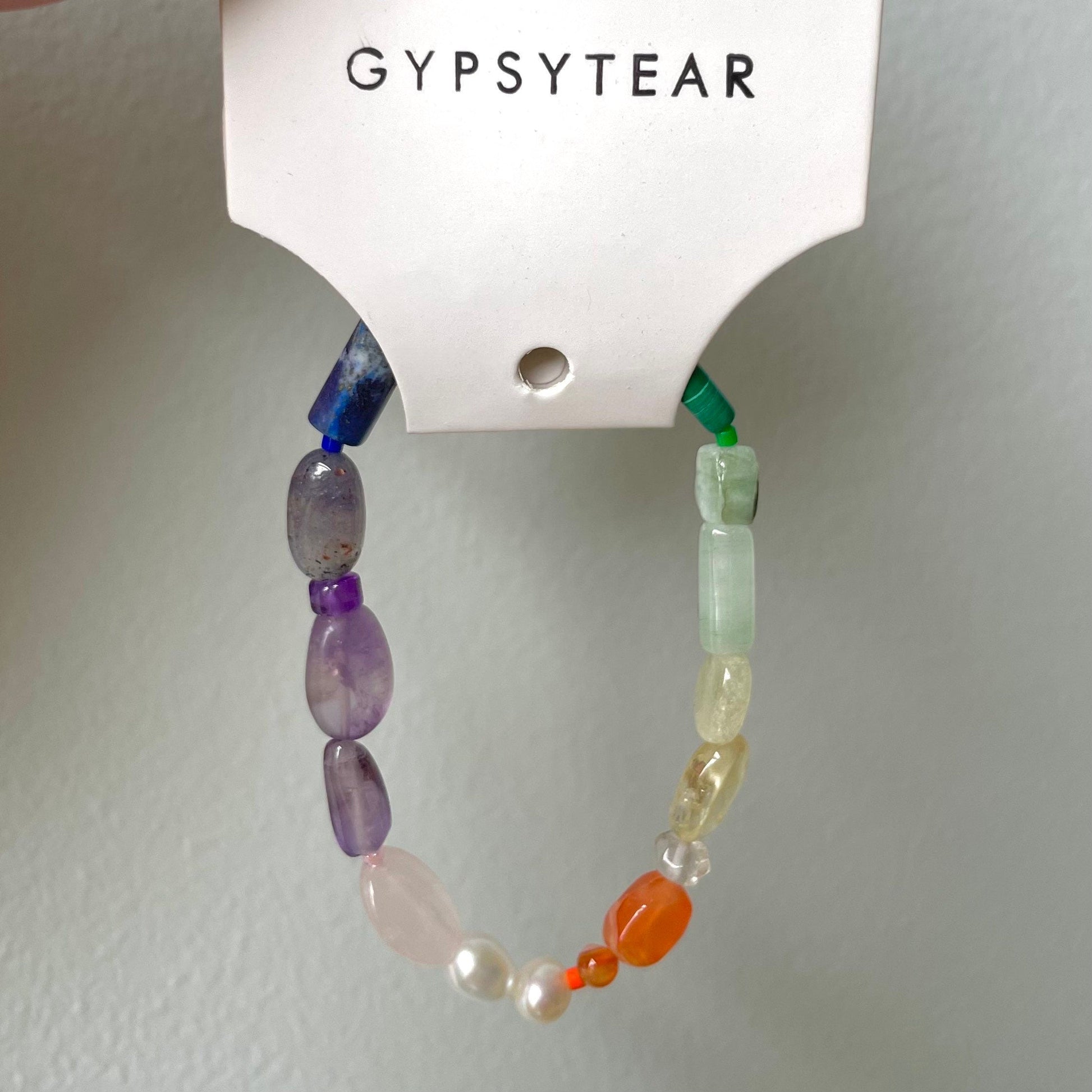 Crystal Rainbow Beaded Bracelet-Gypsytear