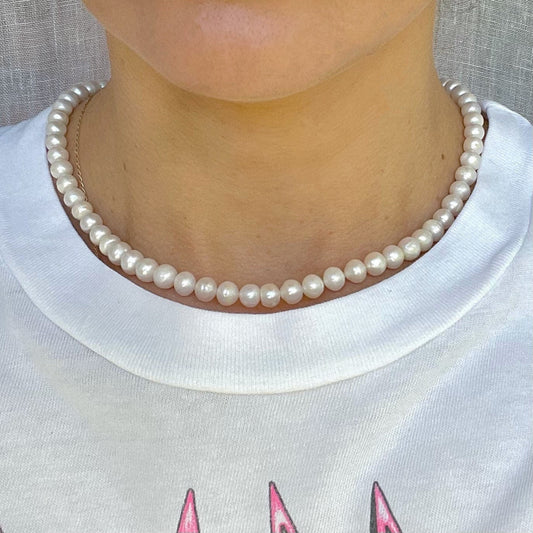 Pearl Beaded Necklace-Gypsytear