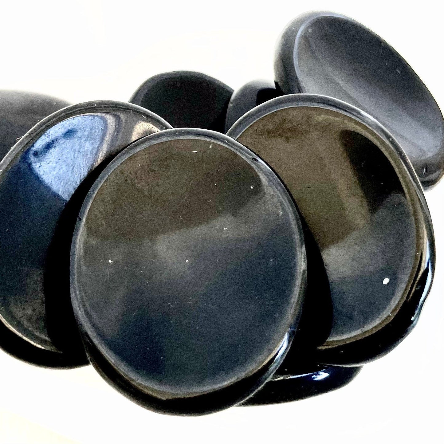 Black Obsidian Worry Stone Crystal-Gypsytear