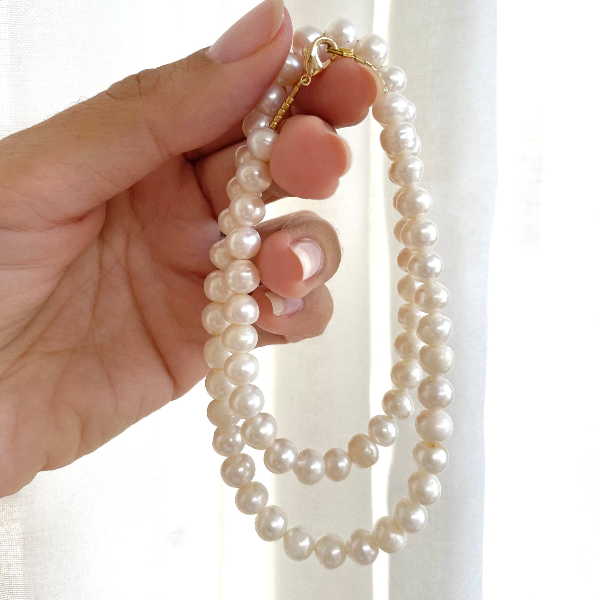 Pearl Beaded Necklace-Gypsytear