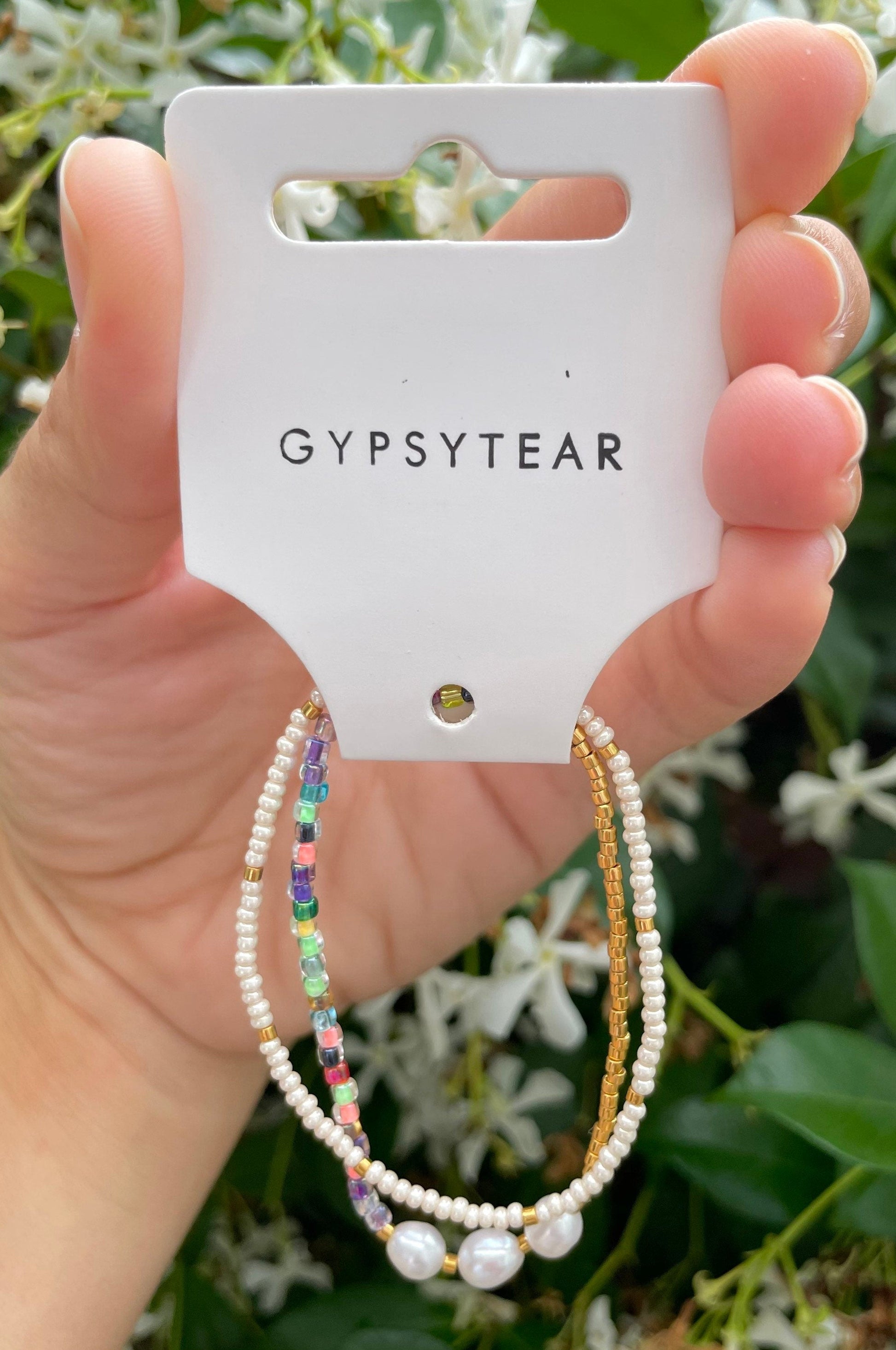 Crystal + Pearl Multi Beaded Bracelets Pack-Gypsytear
