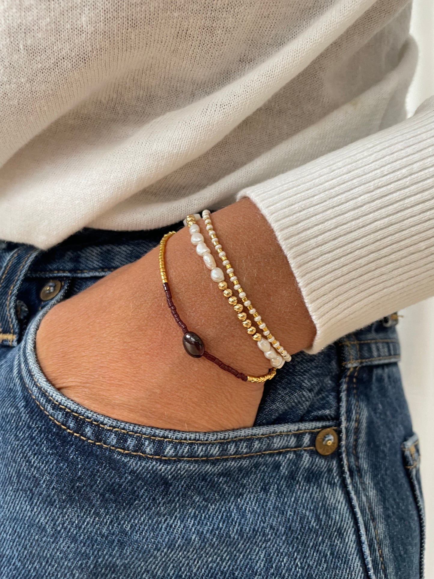 Crystal Goldie Beaded Bracelet