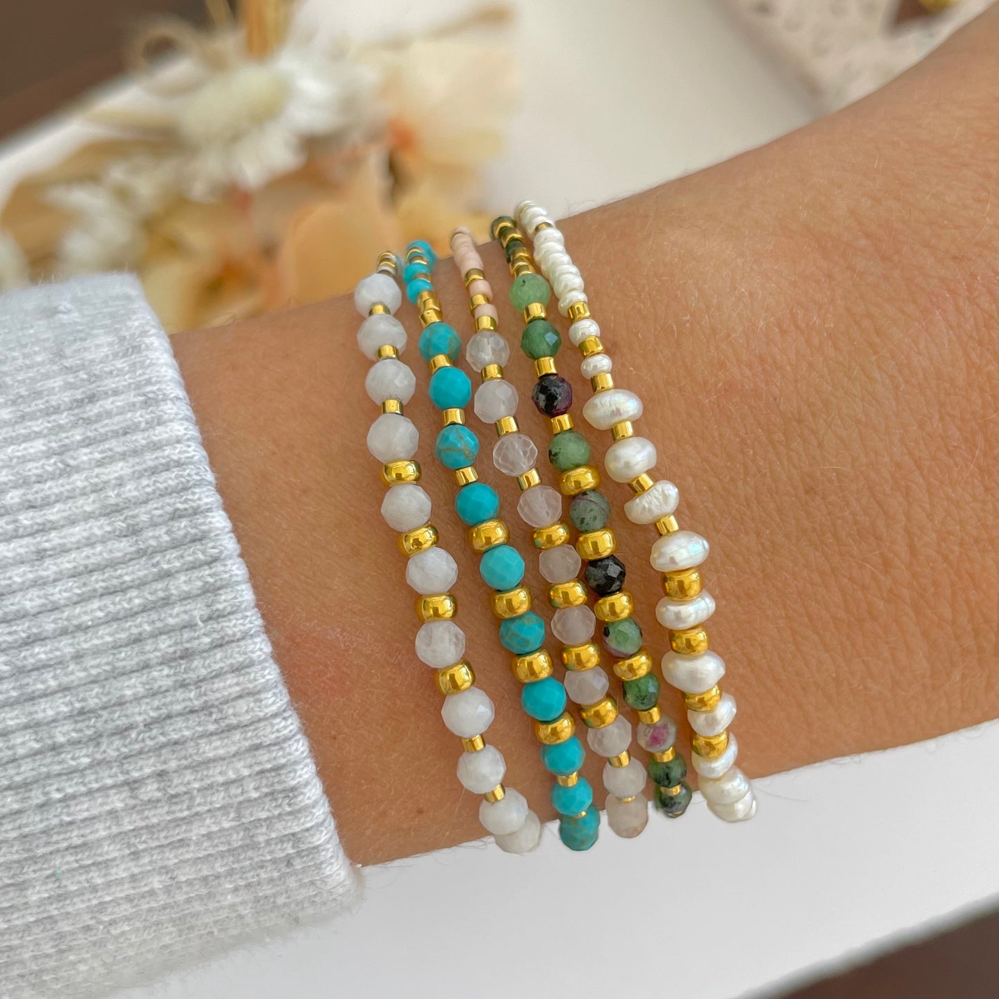 Birthstone bead deals bracelets